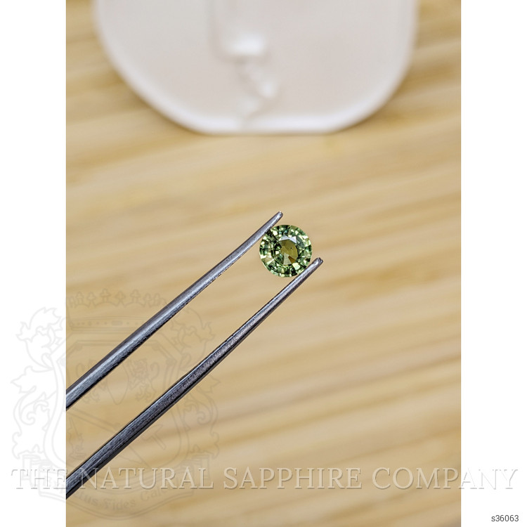 0.81 Ct. Yellowish Green Sapphire from Madagascar