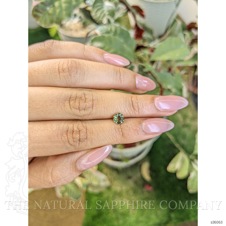 0.81 Ct. Yellowish Green Sapphire from Madagascar