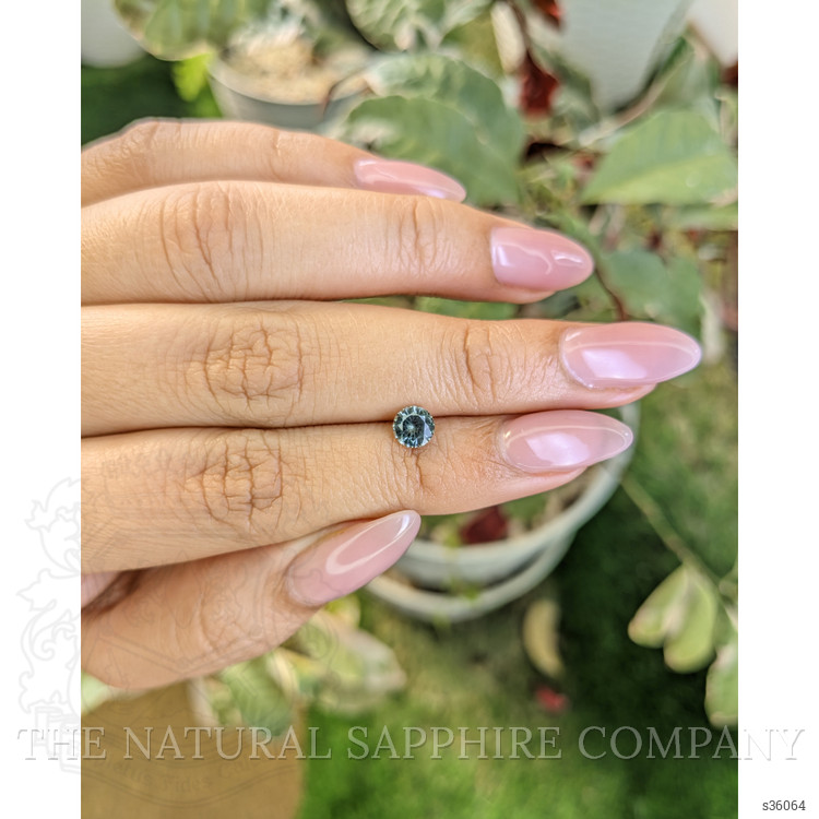 0.73 Ct. Bluish Green Sapphire from Madagascar