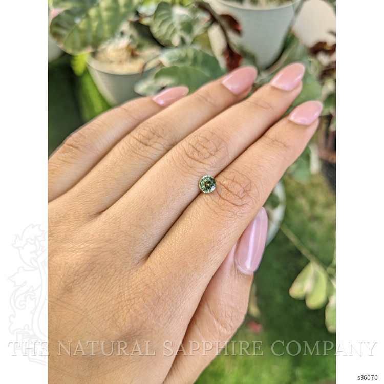0.66 Ct. Green Sapphire from Madagascar