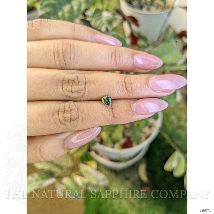 0.77 Ct. Green Sapphire from Madagascar