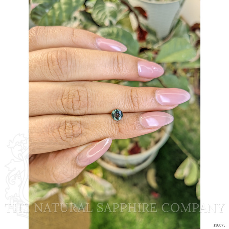 0.85 Ct. Green Sapphire from Madagascar