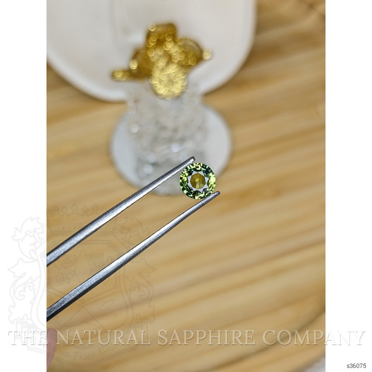 0.87 Ct. Yellowish Green Sapphire from Madagascar