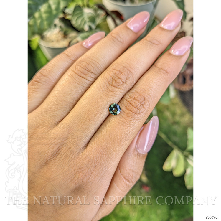 0.77 Ct. Bluish Green Sapphire from Madagascar