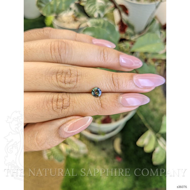 0.77 Ct. Bluish Green Sapphire from Madagascar