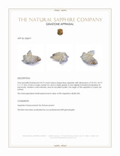 24.75 Ct. Blue Sapphire Crystal from Ceylon (Sri Lanka) Appraisal