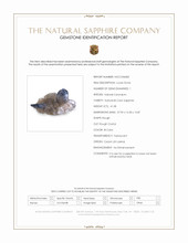 41.08 Ct. Bi Color / Parti Rough Sapphire Crystal from Ceylon (Sri Lanka) Scan Report