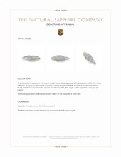 7.82 Ct. Blue Rough Sapphire Crystal from Ceylon (Sri Lanka) Appraisal