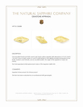 8.85 Ct. Yellow Rough Sapphire Crystal from Ceylon (Sri Lanka) Appraisal