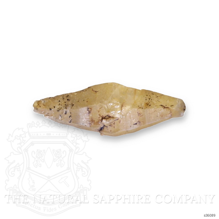 10.82 Ct. Yellowish Brown Rough Sapphire Crystal from Ceylon (Sri Lanka)