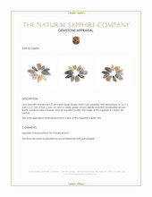 27.40 Ct. Multi Color Rough Sapphire from Ceylon (Sri Lanka) Appraisal