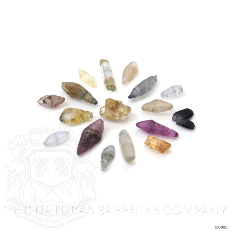 13.56 Ct. Multi Color Sapphire Crystal from Ceylon (Sri Lanka)