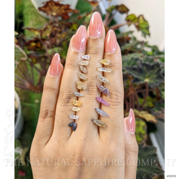 13.56 Ct. Multi Color Sapphire Crystal from Ceylon (Sri Lanka)