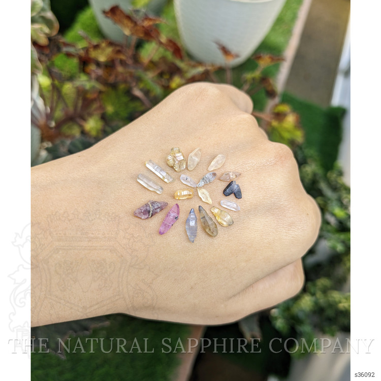 13.56 Ct. Multi Color Sapphire Crystal from Ceylon (Sri Lanka)