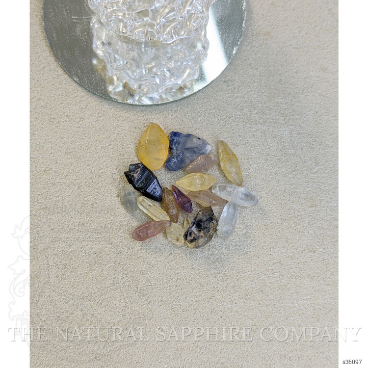 14.08 Ct. Multi Color Rough Sapphire from Ceylon (Sri Lanka)