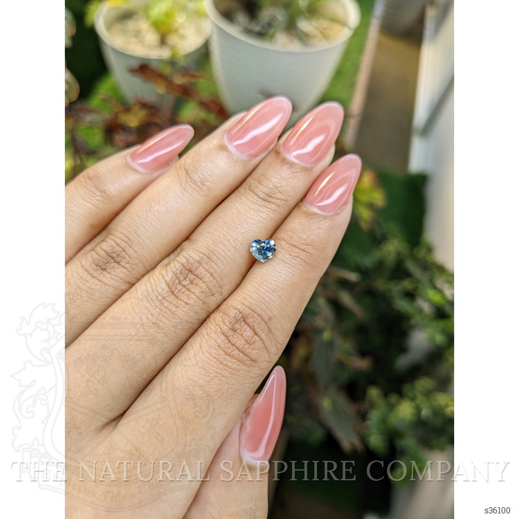 0.74 Ct. Bi Color Sapphire from Ceylon (Sri Lanka)