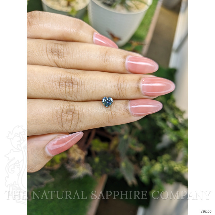 0.74 Ct. Bi Color Sapphire from Ceylon (Sri Lanka)
