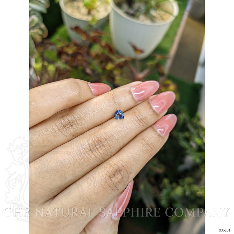 0.77 Ct. Bi Color Sapphire from Ceylon (Sri Lanka)