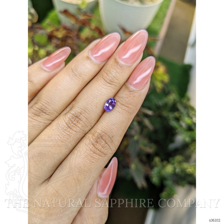 1.18 Ct. Pinkish Purple Sapphire from Ceylon (Sri Lanka)