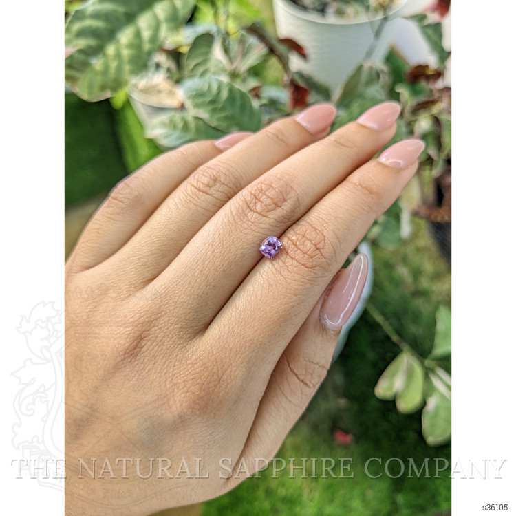 0.69 Ct. Pinkish Purple Sapphire from Ceylon (Sri Lanka)