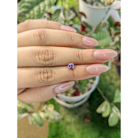 0.69 Ct. Pinkish Purple Sapphire from Ceylon (Sri Lanka) Life Style