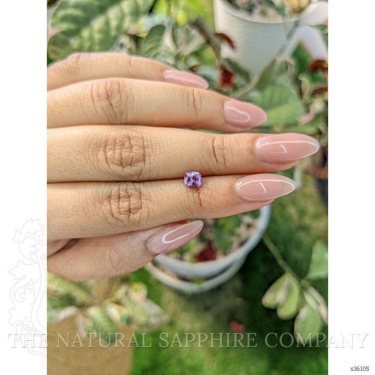 0.69 Ct. Pinkish Purple Sapphire from Ceylon (Sri Lanka)