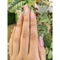 0.33 Ct. Reddish Pink Sapphire from Ceylon (Sri Lanka) Life Style