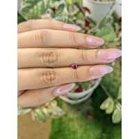 0.33 Ct. Reddish Pink Sapphire from Ceylon (Sri Lanka) Life Style