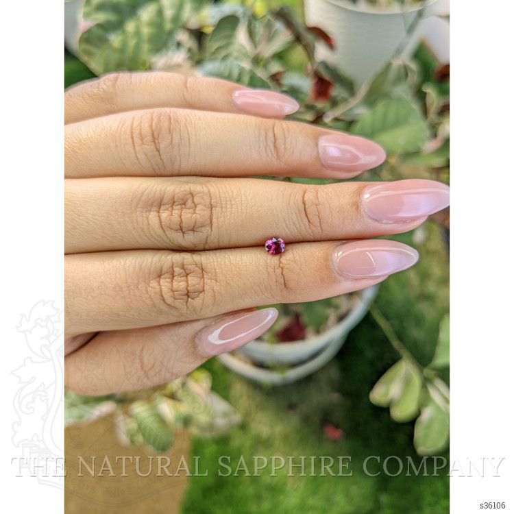 0.33 Ct. Reddish Pink Sapphire from Ceylon (Sri Lanka)