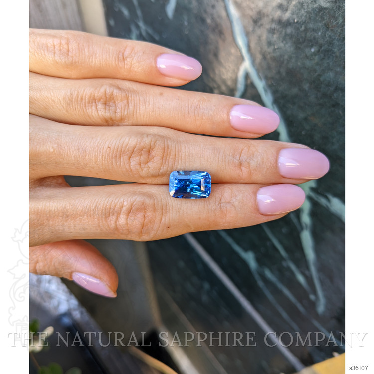 7.09 Ct. Blue Sapphire from Ceylon (Sri Lanka)