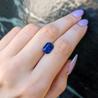 4.09 Ct. Blue Sapphire from Madagascar Life Style