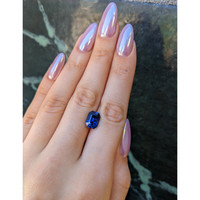 4.09 Ct. Blue Sapphire from Madagascar Life Style