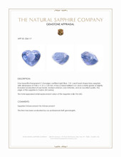 7.01 Ct. Blue Sapphire from Ceylon (Sri Lanka) Appraisal