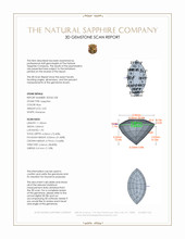 2.02 Ct. Blue Sapphire from Ceylon (Sri Lanka) 3 D Scan Report