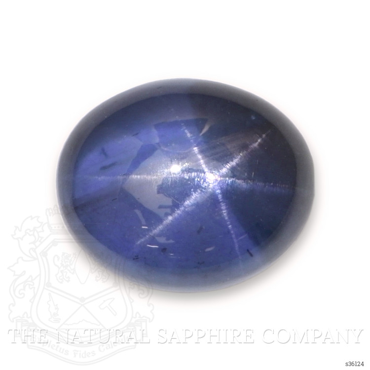 5.15 Ct. Blue Cabochon Star Sapphire from Ceylon (Sri Lanka)