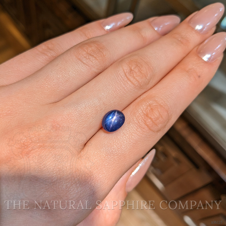 5.43 Ct. Blue Star Sapphire from Ceylon (Sri Lanka)