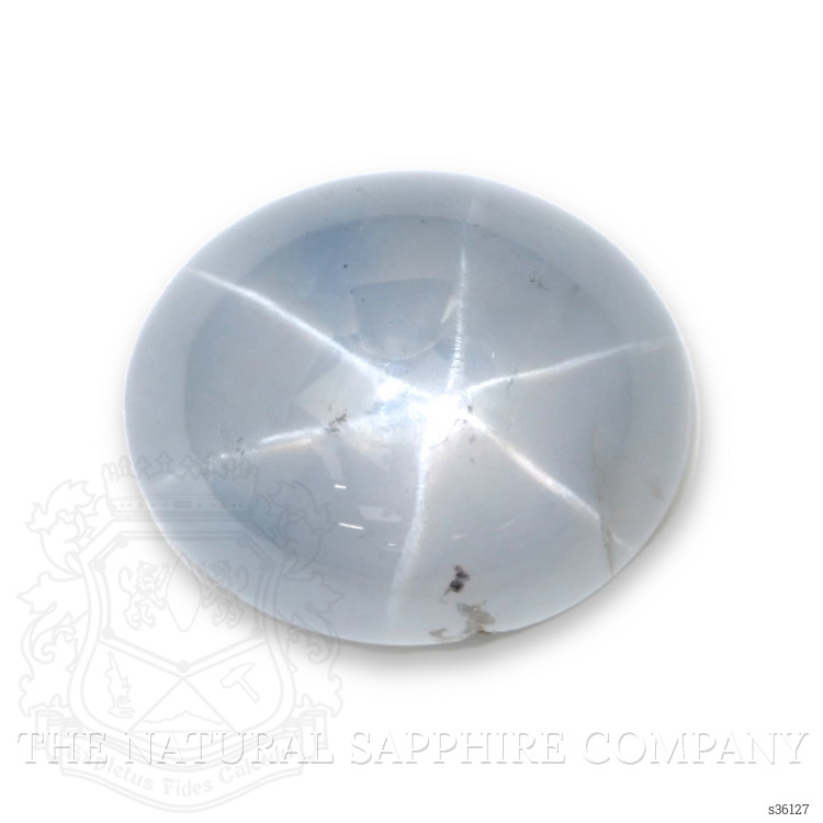 8.38 Ct. Bluish Grey Star Sapphire from Ceylon (Sri Lanka)