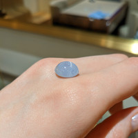 8.38 Ct. Bluish Grey Star Sapphire from Ceylon (Sri Lanka) Life Style