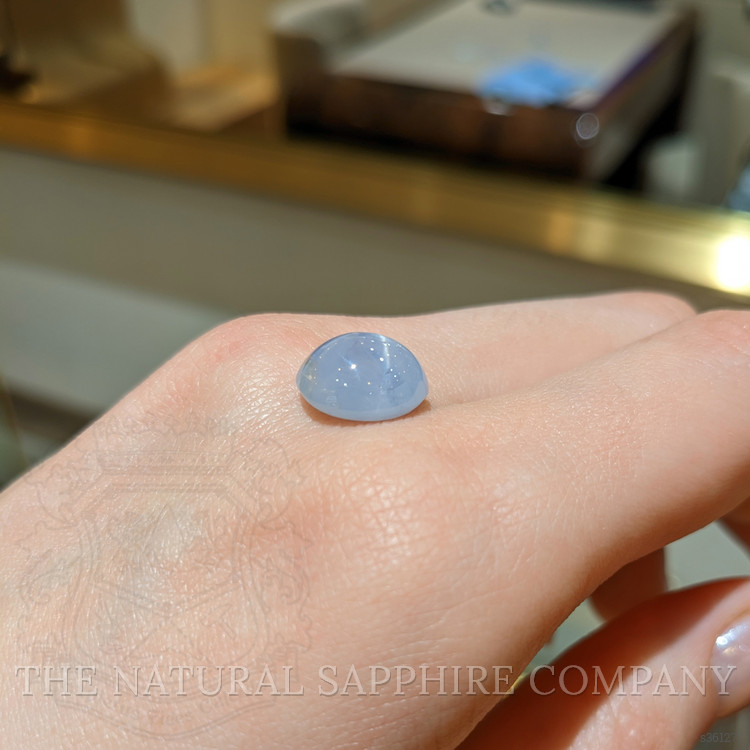 8.38 Ct. Bluish Grey Star Sapphire from Ceylon (Sri Lanka)