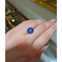 11.00 Ct. Blue Star Sapphire from Ceylon (Sri Lanka) Life Style