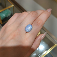 13.00 Ct. Blue Star Sapphire from Ceylon (Sri Lanka) Life Style