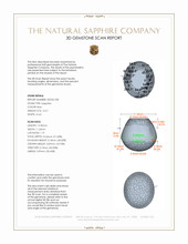 16.21 Ct. Blue Star Sapphire from Ceylon (Sri Lanka) 3 D Scan Report