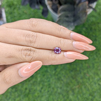 1.23 Ct. Purplish Pink Sapphire from Ceylon (Sri Lanka) Life Style