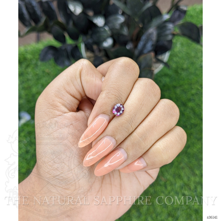 1.23 Ct. Purplish Pink Sapphire from Ceylon (Sri Lanka)