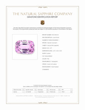 0.97 Ct. Pink Sapphire from Ceylon (Sri Lanka) Scan Report