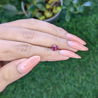 0.98 Ct. Purplish Pink Sapphire from Ceylon (Sri Lanka) Life Style