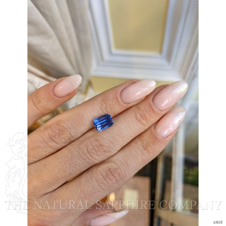3.83 Ct. Blue Sapphire from Ceylon (Sri Lanka)