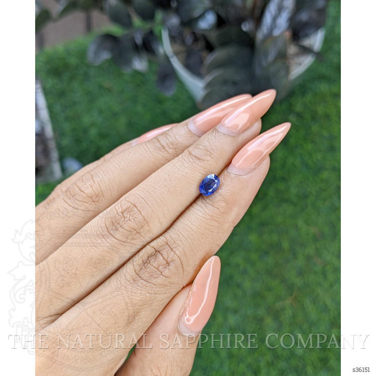 0.98 Ct. Blue Sapphire from Ceylon (Sri Lanka)