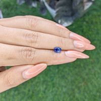0.98 Ct. Blue Sapphire from Ceylon (Sri Lanka) Life Style
