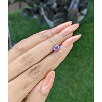 1.12 Ct. Pinkish Purple Sapphire from Ceylon (Sri Lanka) Life Style